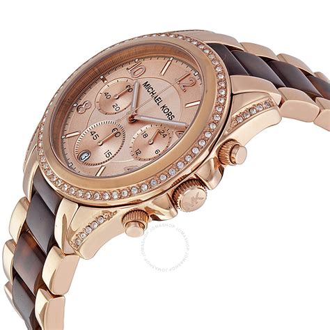 michael kors blair silver and rose gold watch|michael kors rose gold.